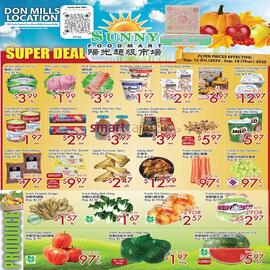 Sunny Food Mart flyer week 37 Page 1