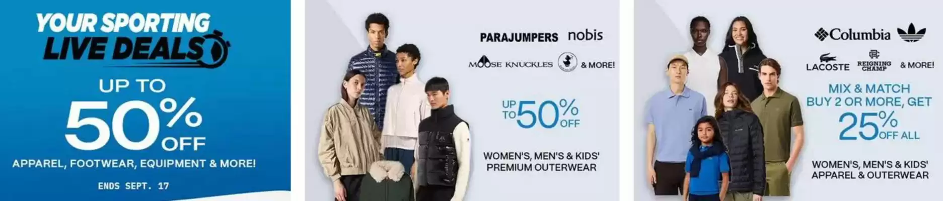 Sporting Life flyer (valid until 17-09)