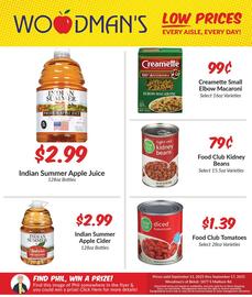 Woodman's weekly ad week 37 Page 1
