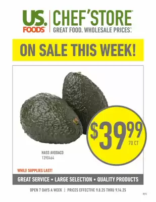 US Foods Chef's Store weekly ad (valid until 14-09)