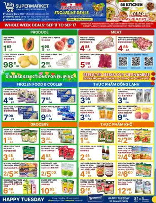 88 Supermarket flyer (valid until 17-09)