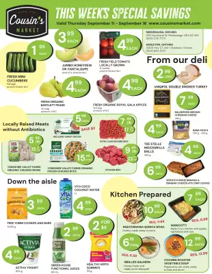 Cousin's Market flyer (valid until 17-09)