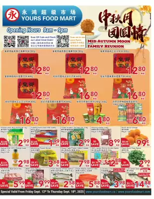 Yours Food Mart flyer (valid until 17-09)