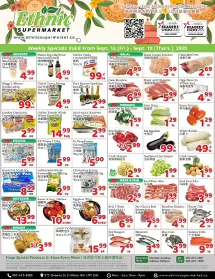 Ethnic Supermarket flyer (valid until 18-09)