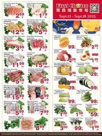 First Choice Supermarket flyer week 37 Page 1