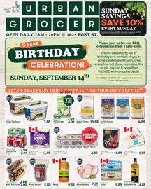 Urban Grocer flyer week 37 Page 1