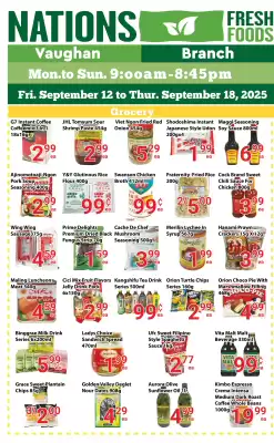 Nations Fresh Foods flyer (valid until 18-09)