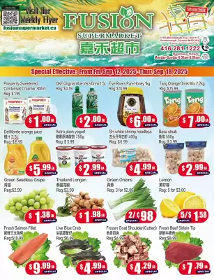 Fusion Supermarket flyer (valid until 18-09)