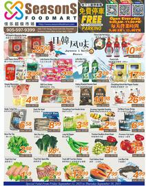 Seasons Foodmart flyer week 37 Page 1