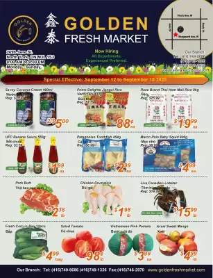 Golden Fresh Market flyer (valid until 18-09)