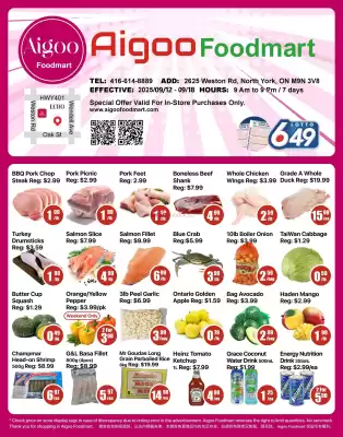 Aigoo Foodmart flyer (valid until 18-09)