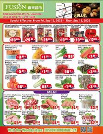 Fusion Supermarket flyer week 37 Page 1