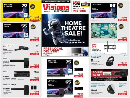 Visions Electronics flyer