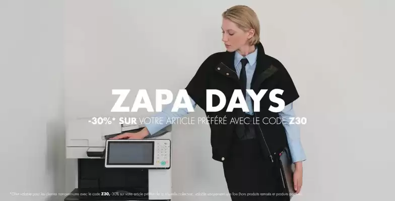 Catalogue Zapa (valable jusqu'au 30-09)