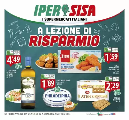 Volantino IperSisa (valido fino al 22-09)