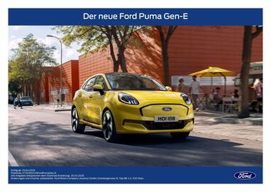 Ford Flugblatt | Puma Gen-E Seite 1
