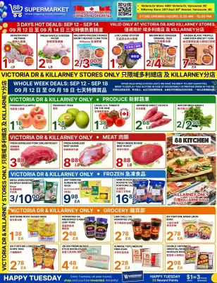 88 Supermarket flyer (valid until 18-09)