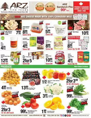 Arz Fine Foods flyer (valid until 18-09)