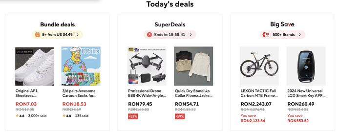 Catalog AliExpress Pagină 1