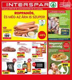 Interspar akciós újság hét 38 Oldal 1