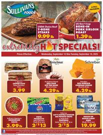Sullivan's Foods weekly ad week 37 Page 1