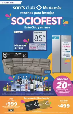 Catálogo Sam's Club (válido hasta 16-09)