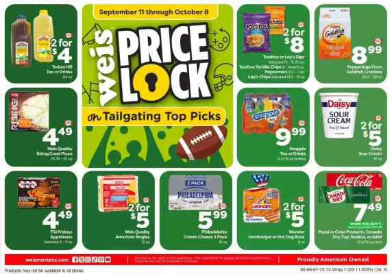 Weis Markets weekly ad (valid until 8-10)
