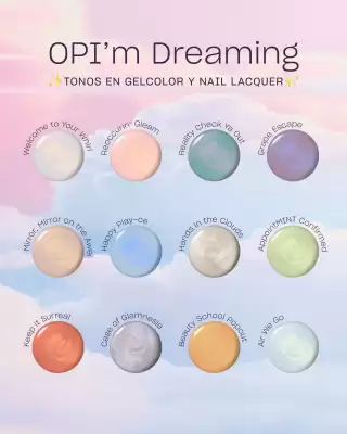 Catálogo Opi Esmaltes (válido hasta 30-09)