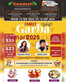 Swadesh Supermarket flyer week 37 Page 1