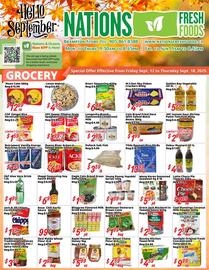 Nations Fresh Foods flyer week 37 Page 1