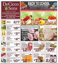 DeCicco & Sons weekly ad week 37 Page 1