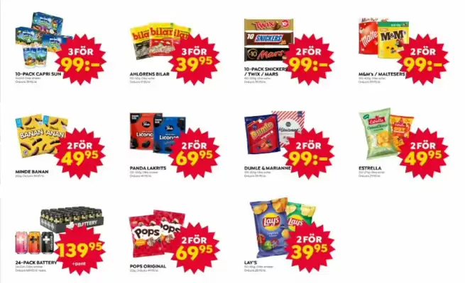 Godisfabriken reklamblad (giltig till och med 27-09)