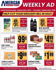 American Discount Foods weekly ad week 37 Page 1