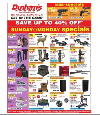 Dunham's Sports weekly ad (valid until 18-09)