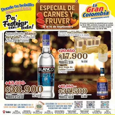 Catálogo La Gran Colombia (válido hasta 14-09)