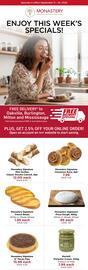 Monastery Bakery flyer week 37 Page 1