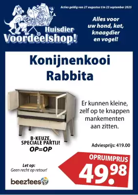 Huisdier Voordeelshop folder (geldig t/m 23-09)