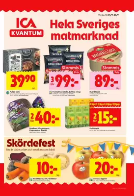 ICA Kvantum reklamblad (giltig till och med 21-09)