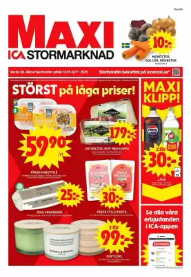 ICA Maxi reklamblad (giltig till och med 21-09)