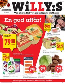 Willys reklamblad vecka 38 Sida 1