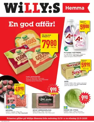 Willys Hemma reklamblad (giltig till och med 21-09)