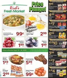 Rich's Fresh Market weekly ad week 37 Page 1