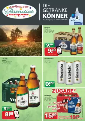 Getränkeparadies Gefromm Prospekt (gültig bis 20-09)