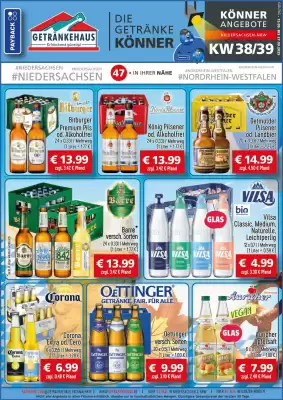 Getränkehaus Prospekt (gültig bis 27-09)