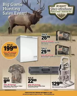Bi-Mart weekly ad (valid until 22-09)