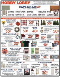 Hobby Lobby weekly ad week 38 Page 1