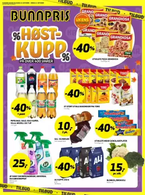 Bunnpris kundeavis (gyldig til 21-09)
