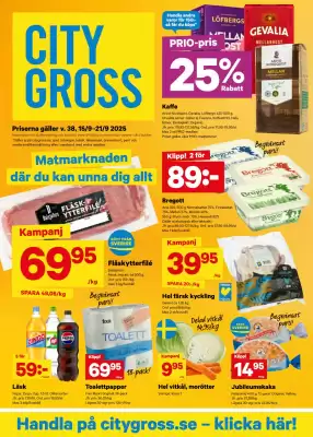 City Gross reklamblad (giltig till och med 21-09)