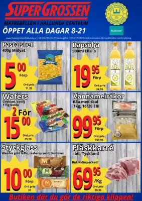 Supergrossen reklamblad (giltig till och med 21-09)