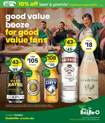 The Bottle O catalogue (valid until 28-09)